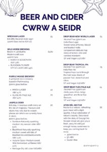 Beer and Cider-Cwrw a Seidr